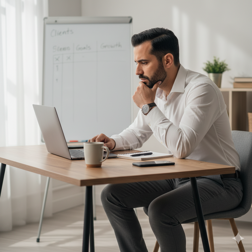 مخطط بسيط لرحلة العميل من أول بوست لحد الحجز